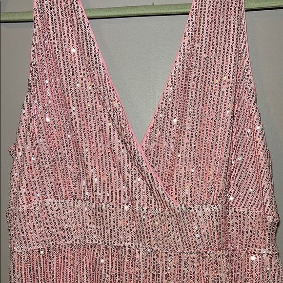 Cicy Bell Women’s Sequin Sleeveless Romper V Neck Clubwear Concert Jumper - XL - Picture 4 of 7